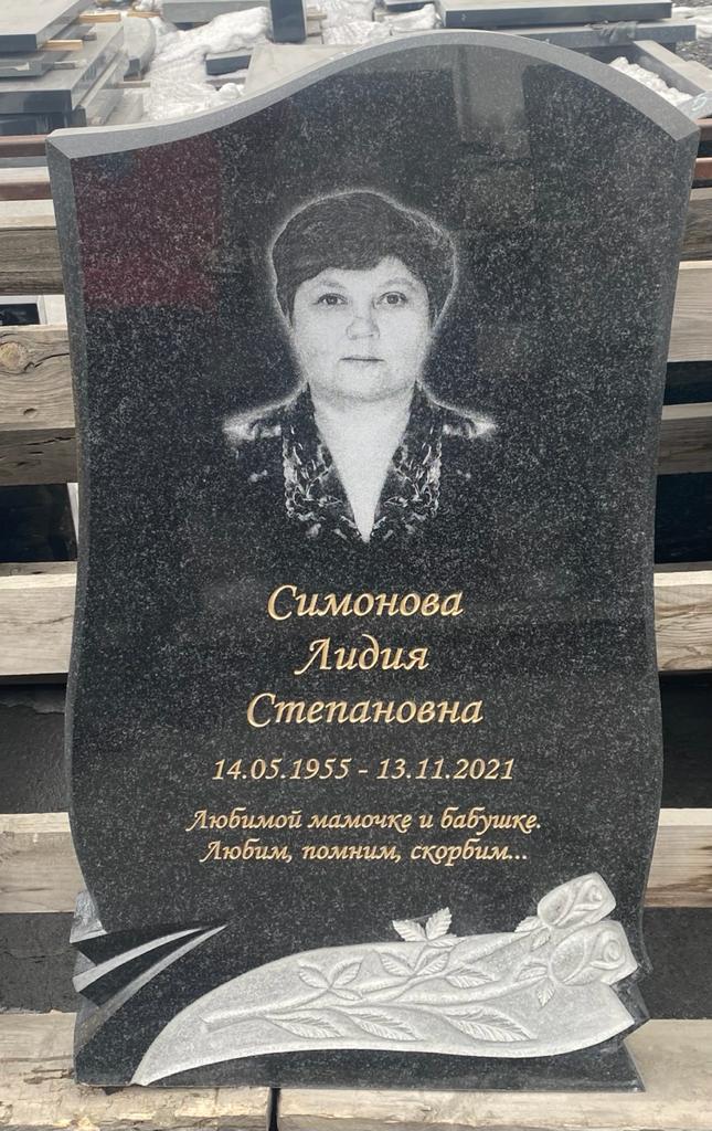 Памятник №021В из карельского гранита — фото 3